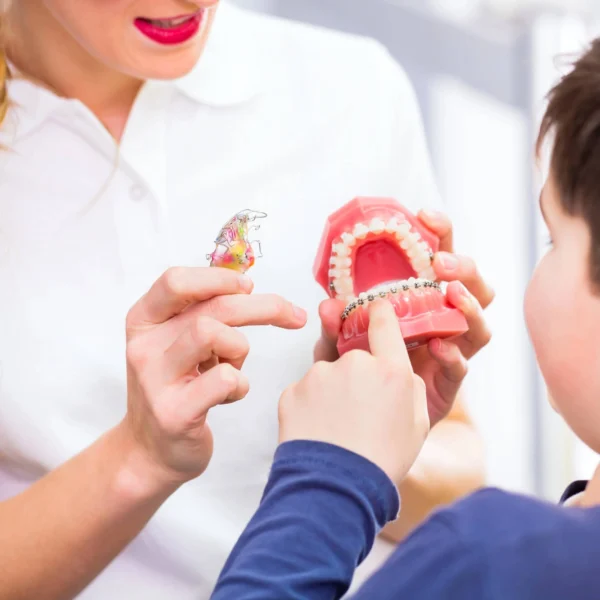 orthodontist west palm beach talking to patient