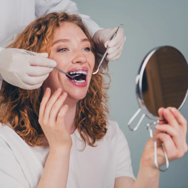 patient getting palm beach orthodontics