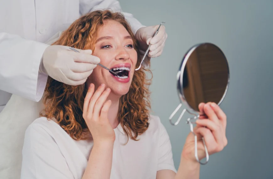 patient getting palm beach orthodontics