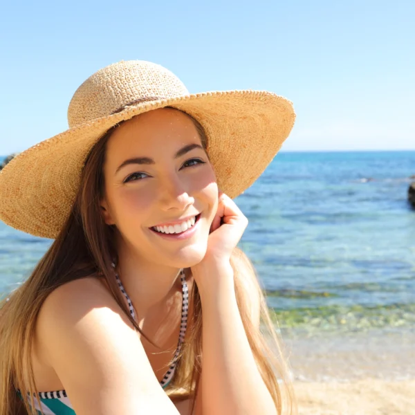 Woman with Perfect Smile After Treatment by Orthodontist West Palm Beach